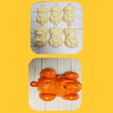 Conjunto de 7 moldes de plástico vintage de geléia para carros de corrida dos anos 70 comprar usado  Enviando para Brazil