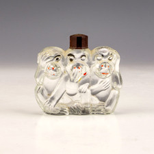 See No Speak No Hear No Evil Monkey Formed - Frasco de perfume ou perfume de vidro comprar usado  Enviando para Brazil