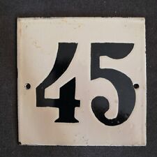 Usado, Placa de esmalte vintage URSS número da casa "45" comprar usado  Enviando para Brazil