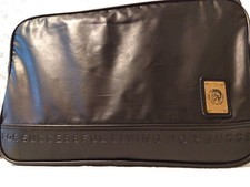 Bolsa de ombro masculina Diesel preta couro sintético emblema moicano 36x26x14cm luxo comprar usado  Enviando para Brazil
