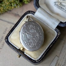 Vintage silver oval for sale  GLASGOW