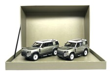 Conjunto de carro duplo Land Rover Defender 110 e 90 quase real modelo fundido na caixa em escala 1/43, usado comprar usado  Enviando para Brazil