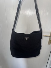 Prada black canvas for sale  NEWARK
