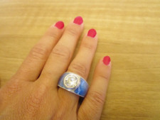 Anello donna argento usato  Padova