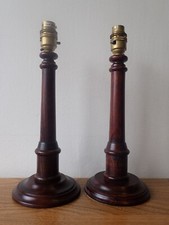 Pair turned wood for sale  LAUNCESTON