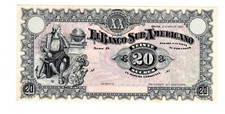 Equateur ECUADOR BANCO SUR AMERICANO Billet 20 Sucres 1920  P.253  NEUF UNC, usado comprar usado  Enviando para Brazil