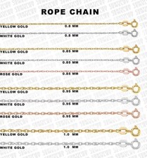 10k gold rope for sale  New York