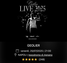 Biglietti concerto geolier usato  Adrano