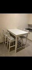 White kitchen table for sale  GLASGOW