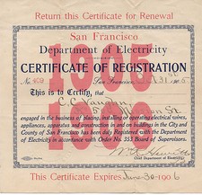 Rare 1905 electricians for sale  San Francisco