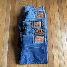 Usado, Lote de jeans Levi’s!  5 pares! 501 505 514. Jeans ótimo 38W, 30 32L!  Atacado! comprar usado  Enviando para Brazil