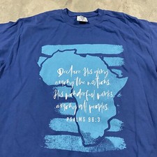 Camiseta Vintage Y2K Jesus África M Salmo 96:3 Versículo da Bíblia comprar usado  Enviando para Brazil