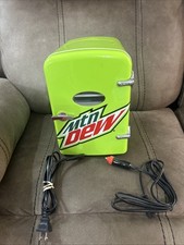 Mini refrigerador Mountain Dew 6 latas modelo MIS134MD verde lima probado funcionando segunda mano  Embacar hacia Mexico