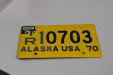 PLACA DE REBOQUE ORIGINAL 1970 ESTADO DO ALASKA TRAILER comprar usado  Enviando para Brazil