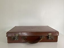 Vintage leather suitcase for sale  LONDON