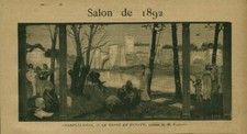 Gravure ancienne repos d'occasion  France