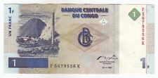 Usado, Congo, 1 Franco, 1997, Banco Nacional Del Congo, SN: F5679556J, P85a, XF++, Raro comprar usado Usado, Congo, 1 Franco, 1997, Banco Nacional Del Congo, SN: F5679556J, P85a, XF++, Raro comprar usado  Enviando para Brazil