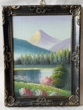 Framed mountain landscape for sale  Evansville