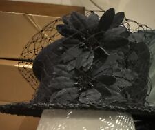 Philip treacy black for sale  NANTWICH