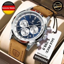 Leder armbanduhr poedagar gebraucht kaufen  Ketsch