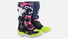 Botas Alpinestars Youth Tech 3S preto/azul/rosa/branco/amarelo EUA 4 (3411-0591) comprar usado  Enviando para Brazil