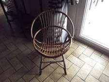 Fauteuil vintage rotin d'occasion  Chocques