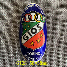 2 peças decalques de BMX emblema de alumínio dobrável emblema de cabeça de bicicleta vintage Gios TAG comprar usado  Enviando para Brazil