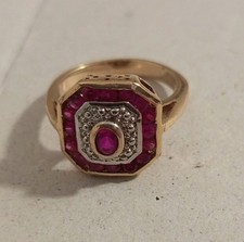 Bague plaque diamant d'occasion  Roquebrune-Cap-Martin