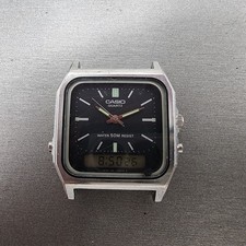 Relógio Casio AQ-350W masculino 32mm mostrador preto tom prata analógico digital LEIA!! NewBat comprar usado  Enviando para Brazil
