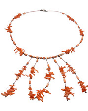 Collana corallo rosa usato  Padova