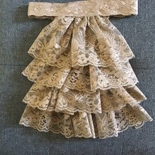 Jabot cravat beige for sale  MARKET HARBOROUGH