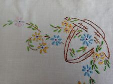 Vintage embroidered cotton for sale  CLEVEDON