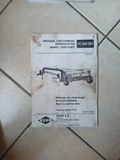 Livret piece kuhn d'occasion  Les Bordes