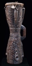 Kundu, tambor de mão, papua nova guiné, arte oceânica, instrumento tradicional comprar usado  Enviando para Brazil
