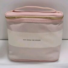 Bolsa de viagem Kate Spade almoço espaço para sobremesa rosa com zíper, usado comprar usado  Enviando para Brazil