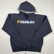 Moletom com capuz vintage Hurley Skate gráfico desbotado azul M comprar usado  Enviando para Brazil