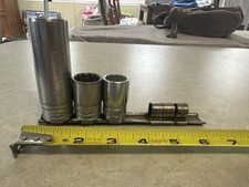 4 peças encaixe 1/2" unidade 12 pontos SAE soquetes profundos S281, SW240, SW221, trilho bônus comprar usado  Enviando para Brazil