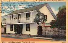 Cartão postal CA Monterey California Old Whaleing Station 1947 linho vintage PC b9840, usado comprar usado  Enviando para Brazil