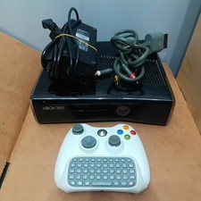 Console Microsoft Xbox 360 S Slim 250GB preto brilhante - cabos de teclado de controle comprar usado  Enviando para Brazil