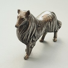 Silver tone collie for sale  MILTON KEYNES
