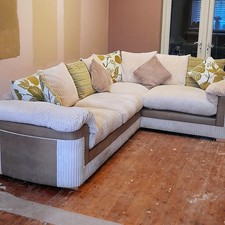 Corner sofa cream for sale  MANCHESTER