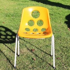 Chaise jaune sicopal d'occasion  Cerisy-la-Salle
