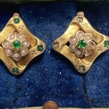 Orecchini oro perline usato  Salerno