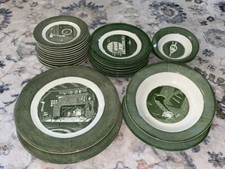 Vintage Colonial Homestead por Royal Green Dishes – Década de 1950 EUA – 25 Peças comprar usado  Enviando para Brazil