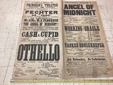 Victorian double playbill for sale  MANCHESTER