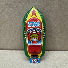 Vintage Estanho Litho Apito Barco Estrela 3,5” Feito no Japão Brinquedo Antigo Barulhento comprar usado  Enviando para Brazil