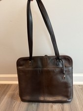 Latico Laptop Pasta Bolsa de Ombro 100% Couro Genuíno Grão Inteiro Marrom comprar usado  Enviando para Brazil