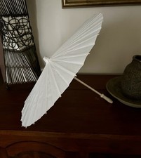 Bamboo Paper Parasol, Elegant Sunshade, Tennis Spectators, Weddings. 50 Cm Width na sprzedaż  Wysyłka do Poland