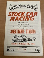 Banger racing programme for sale Banger racing programme for sale  BURTON-ON-TRENT