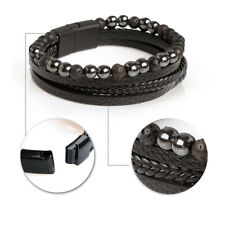 Men leather bracelet for sale  STOCKPORT
